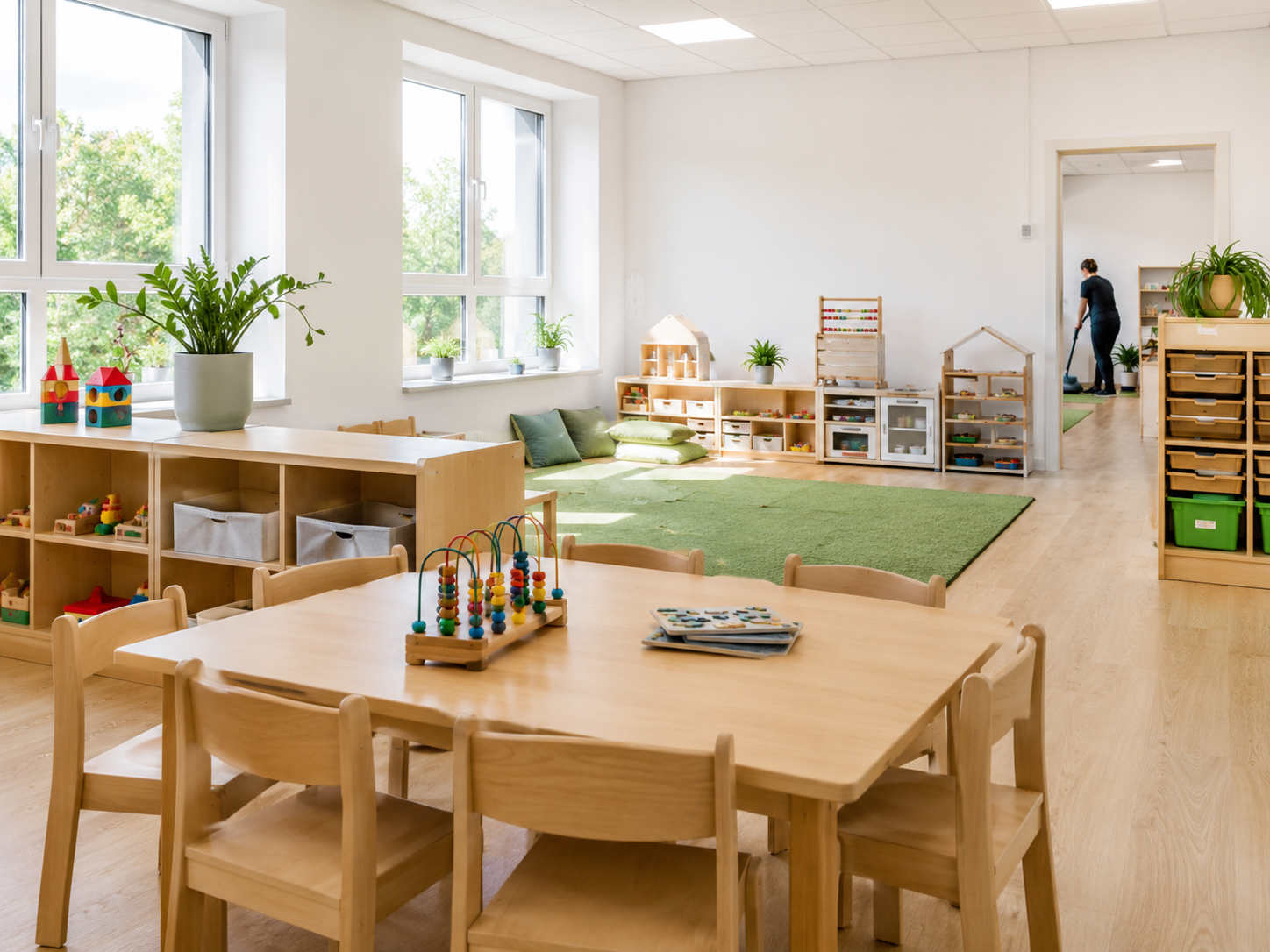 Professionelle Reinigung durch Sprühen Gebäudemanagement